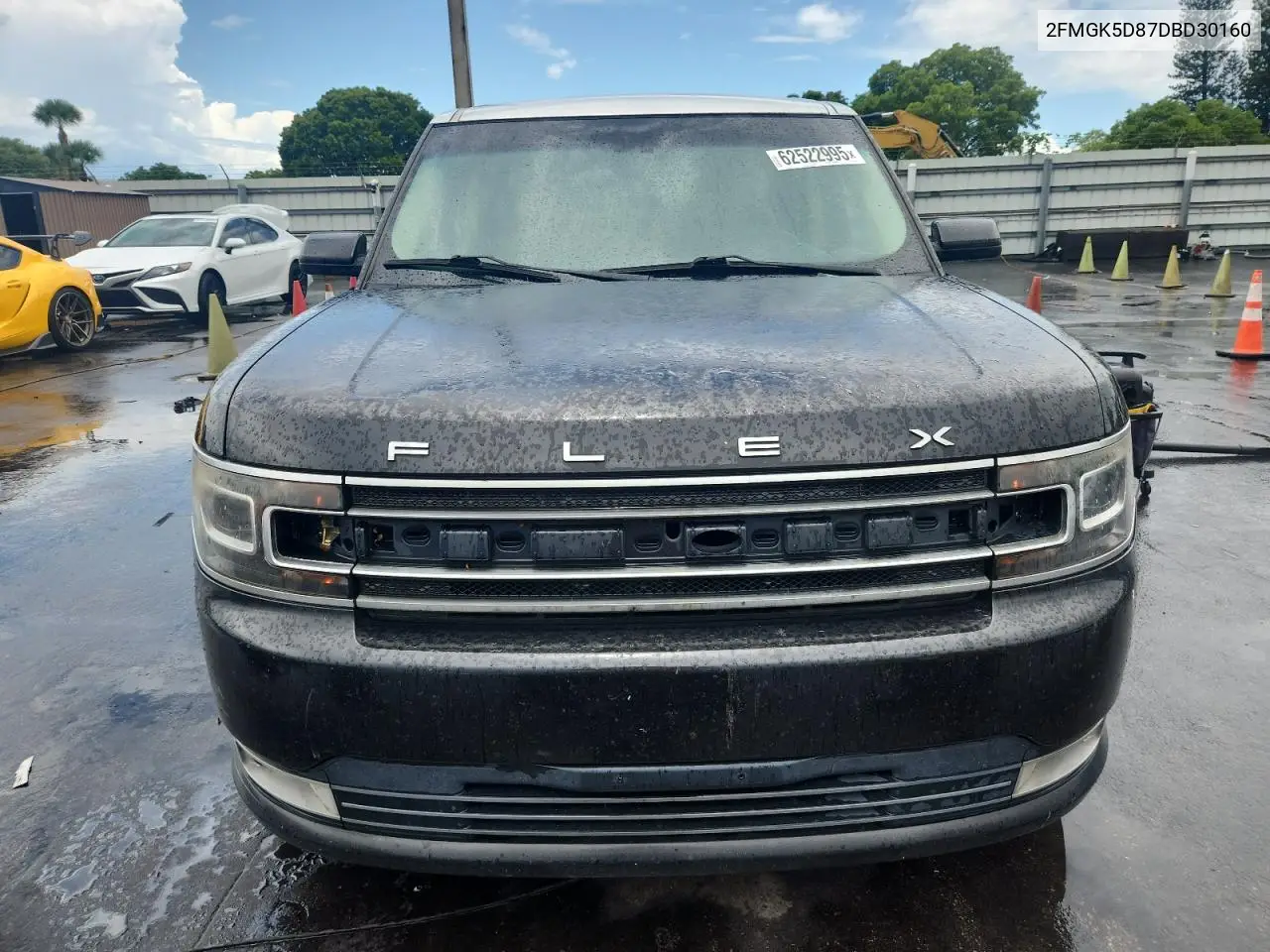 2013 Ford Flex Limited VIN: 2FMGK5D87DBD30160 Lot: 62522995