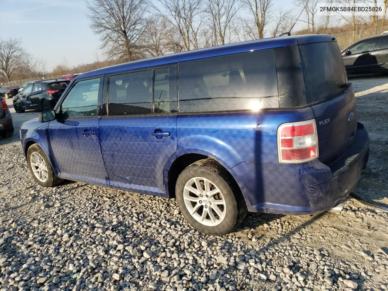 2014 Ford Flex Se VIN: 2FMGK5B84EBD25826 Lot: 48946255