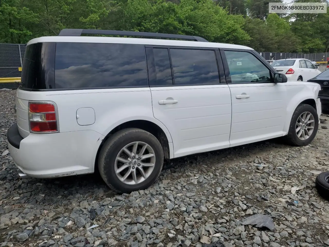 2014 Ford Flex Se VIN: 2FMGK5B80EBD33972 Lot: 55209105