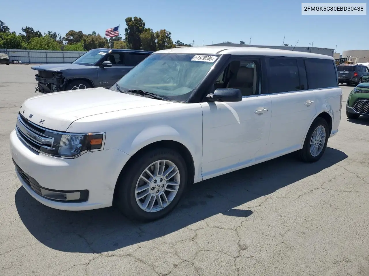 2014 Ford Flex Sel VIN: 2FMGK5C80EBD30438 Lot: 61870085