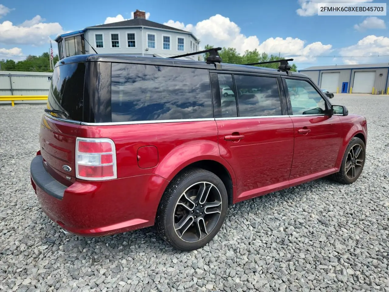 2014 Ford Flex Sel VIN: 2FMHK6C8XEBD45703 Lot: 62226055