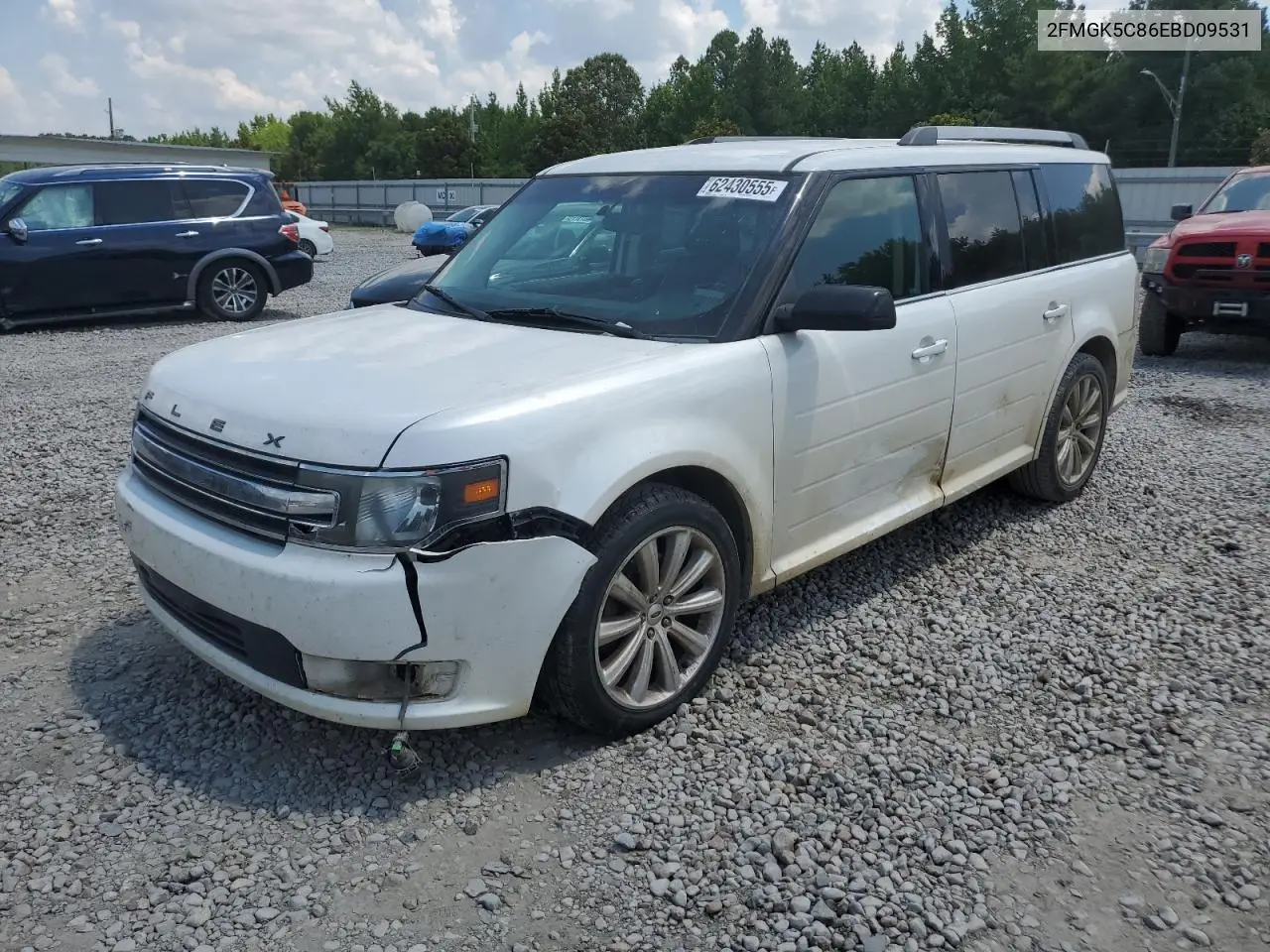 2014 Ford Flex Sel VIN: 2FMGK5C86EBD09531 Lot: 62430555