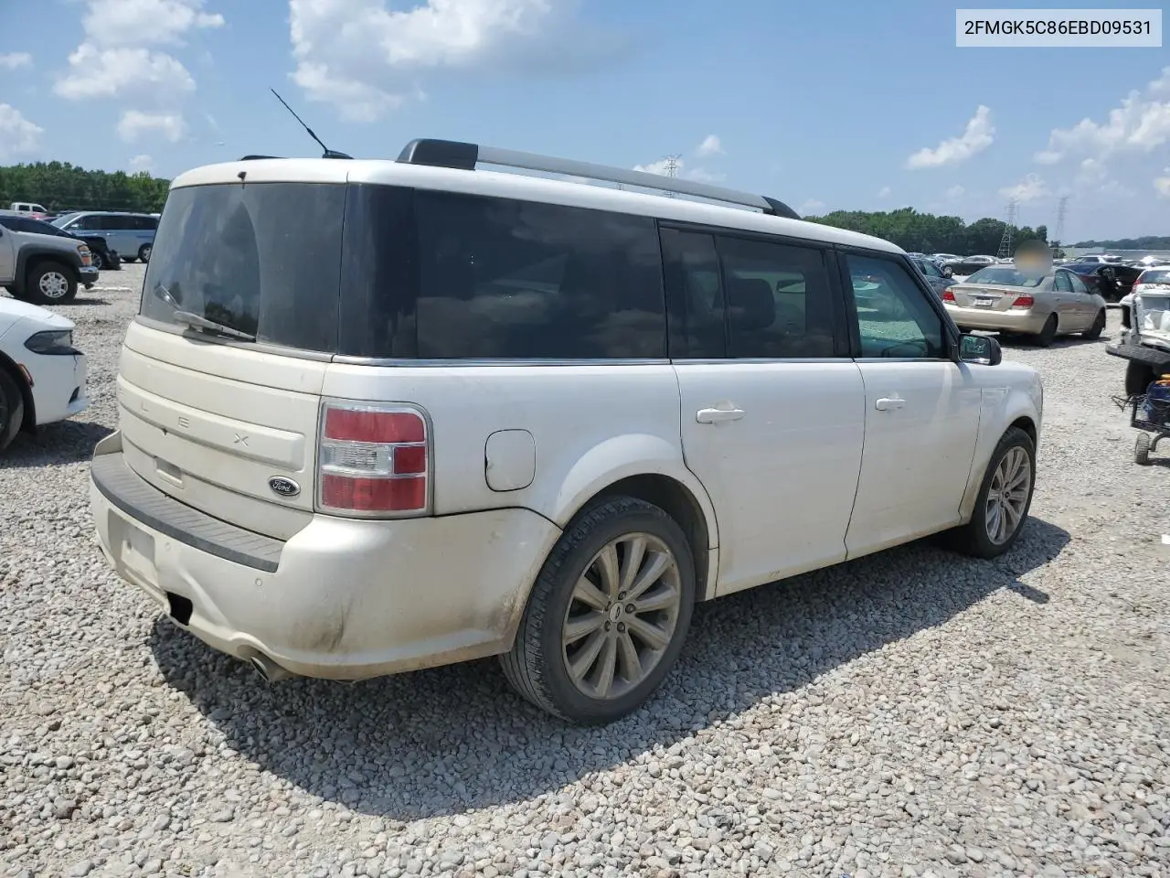 2014 Ford Flex Sel VIN: 2FMGK5C86EBD09531 Lot: 62430555