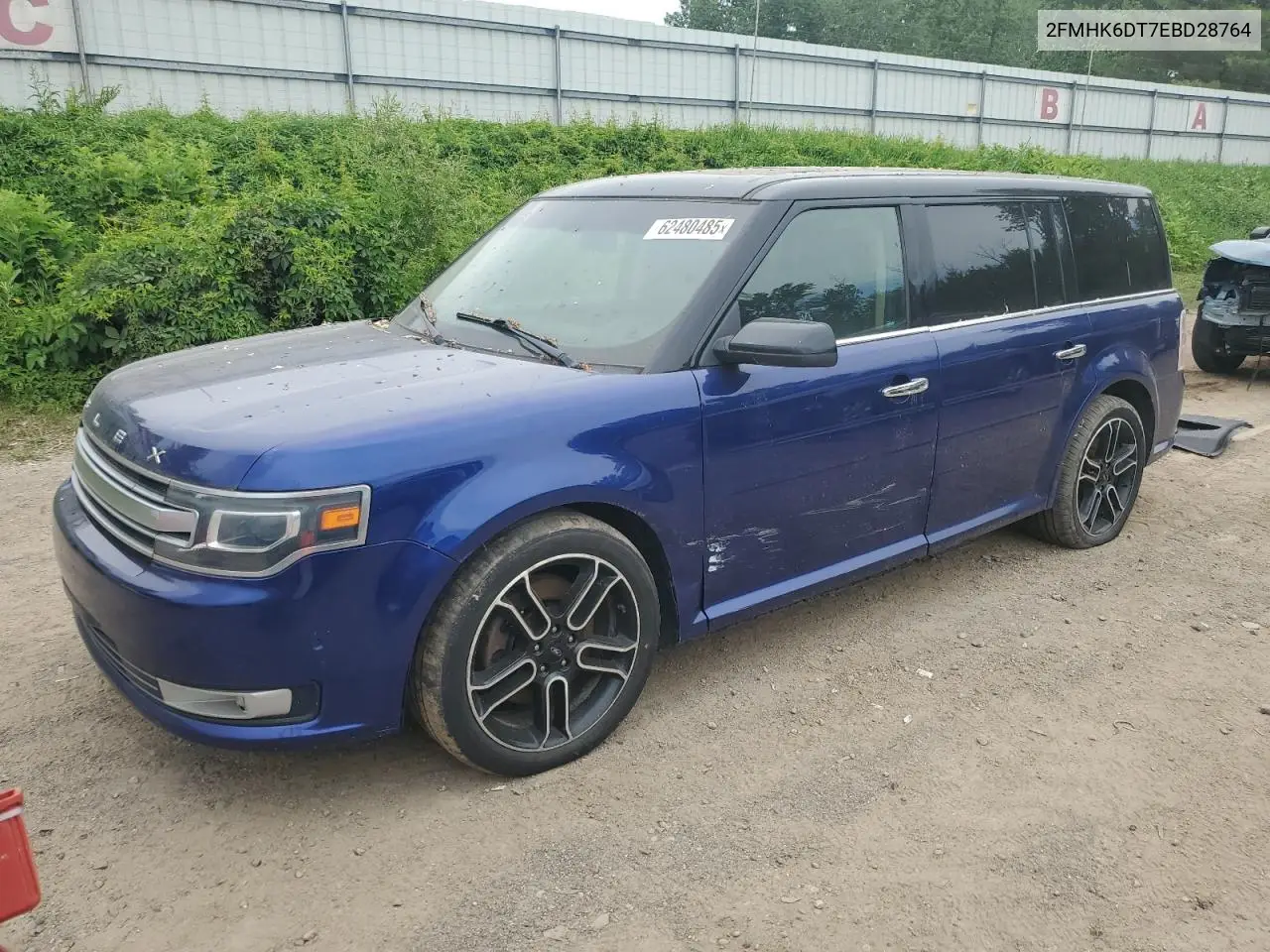 2014 Ford Flex Limited VIN: 2FMHK6DT7EBD28764 Lot: 62480485