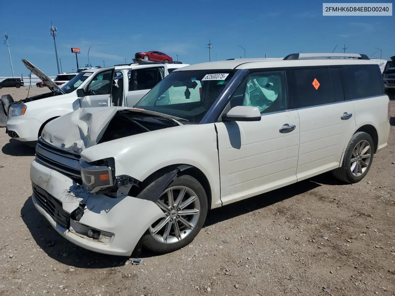 2014 Ford Flex Limited VIN: 2FMHK6D84EBD00240 Lot: 62500375