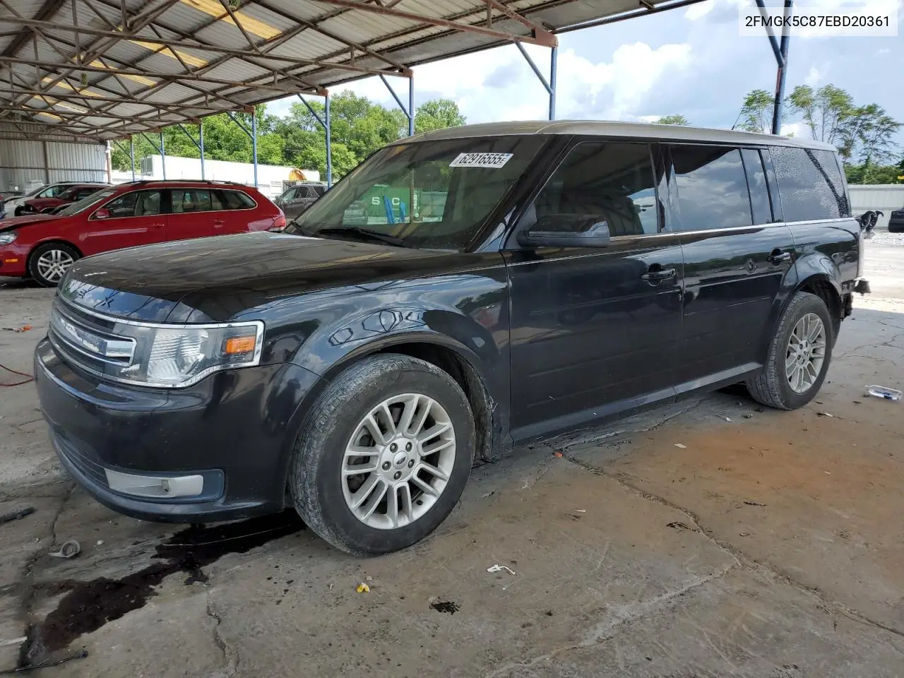 2014 Ford Flex Sel VIN: 2FMGK5C87EBD20361 Lot: 62916555