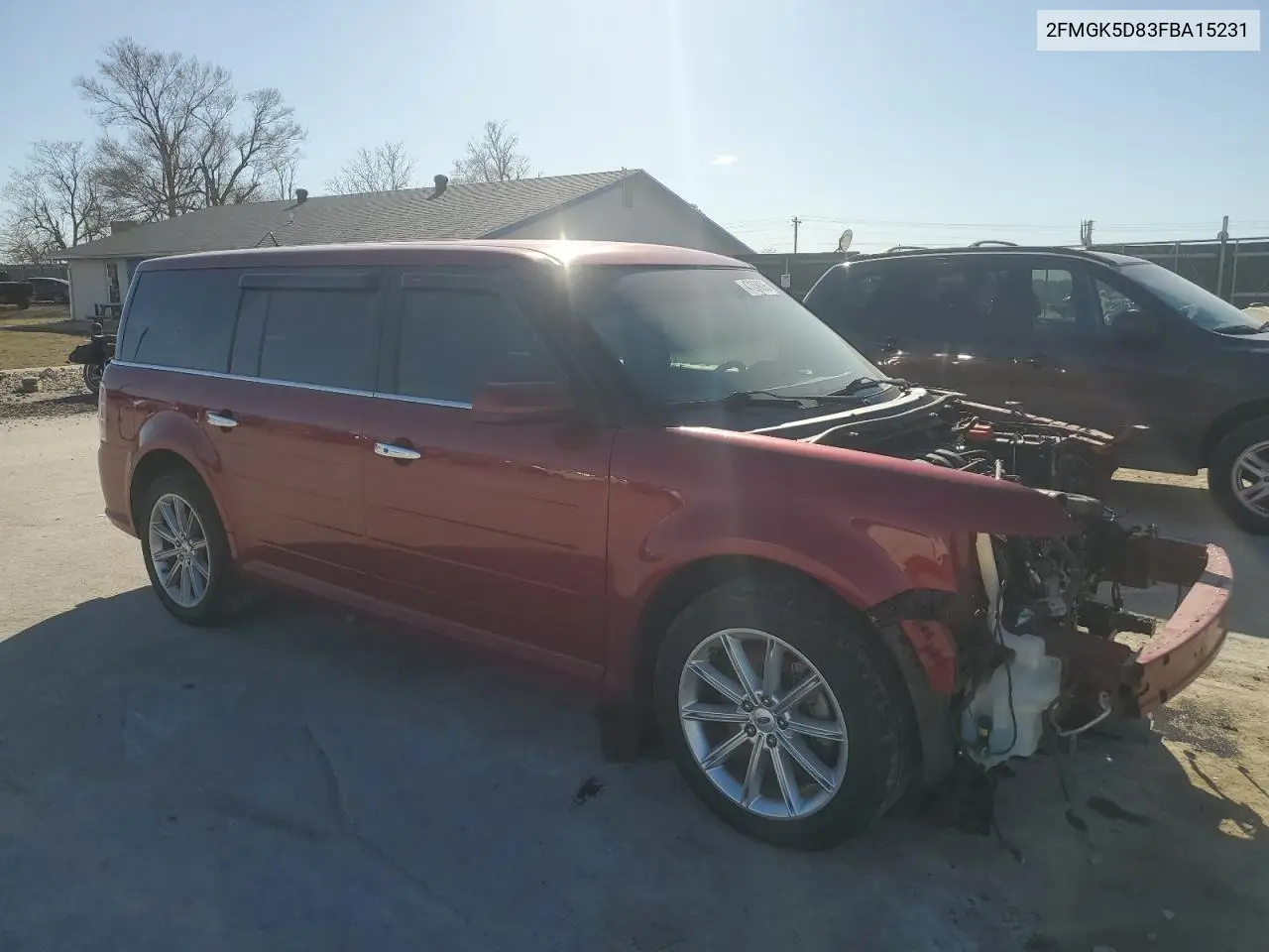 2015 Ford Flex Limited VIN: 2FMGK5D83FBA15231 Lot: 47258095