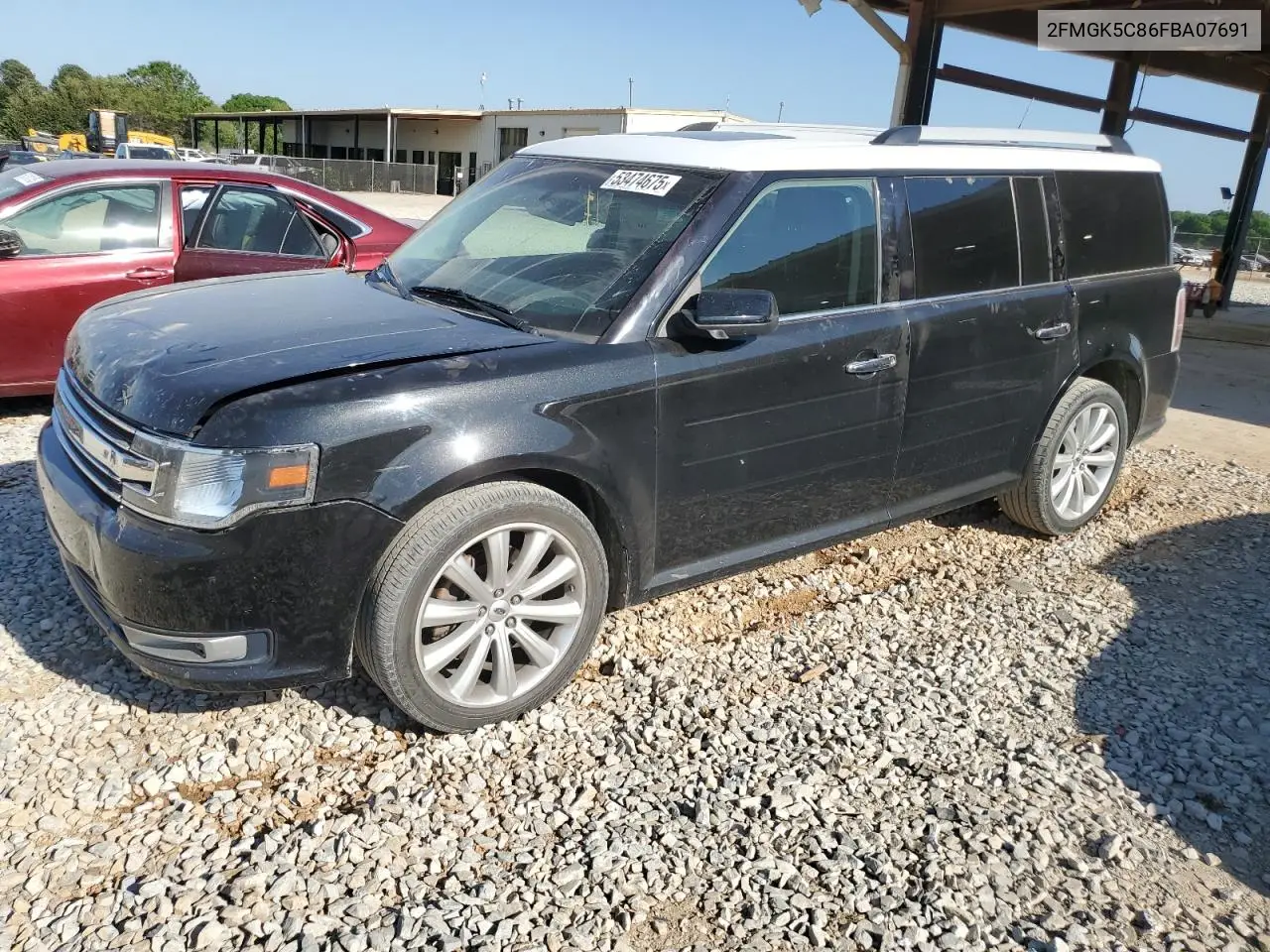 2015 Ford Flex Sel VIN: 2FMGK5C86FBA07691 Lot: 53474675