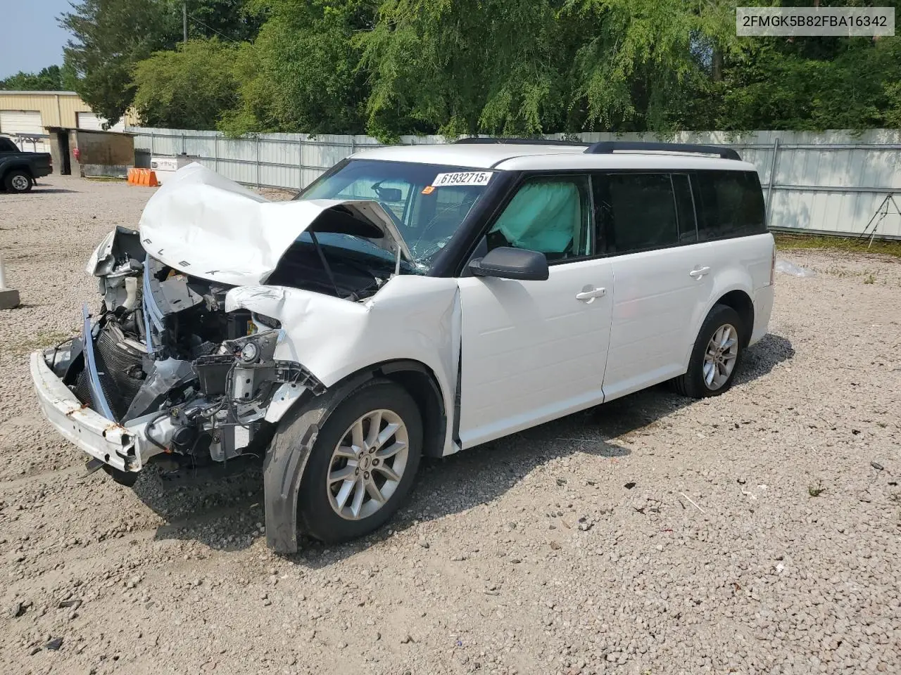 2015 Ford Flex Se VIN: 2FMGK5B82FBA16342 Lot: 61932715