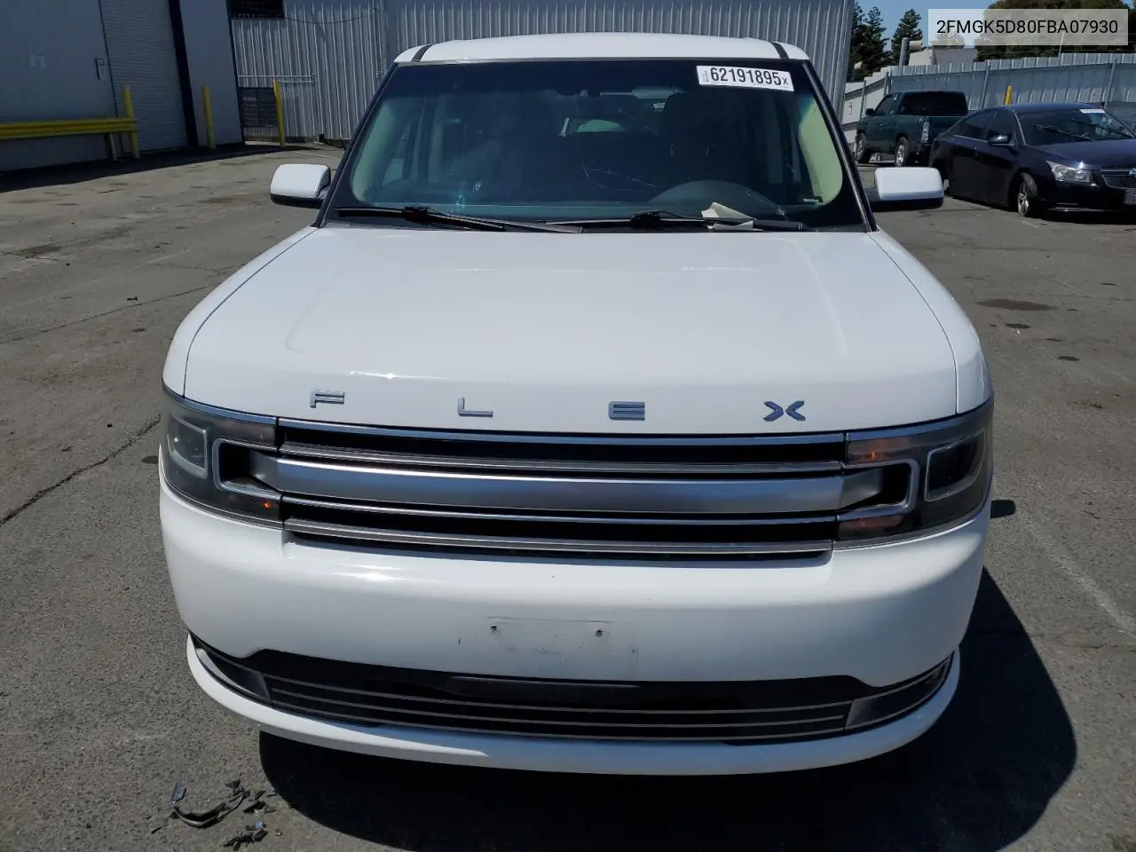 2015 Ford Flex Limited VIN: 2FMGK5D80FBA07930 Lot: 62191895