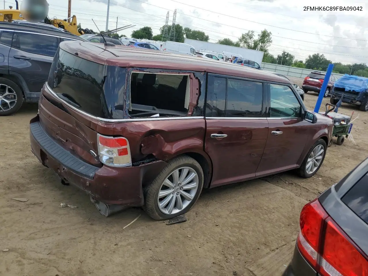 2015 Ford Flex Sel VIN: 2FMHK6C89FBA09042 Lot: 62368235