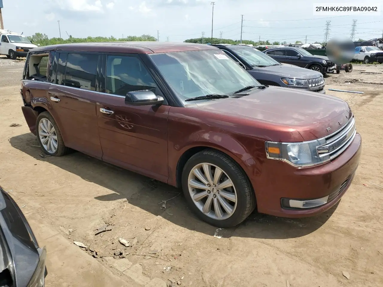2015 Ford Flex Sel VIN: 2FMHK6C89FBA09042 Lot: 62368235