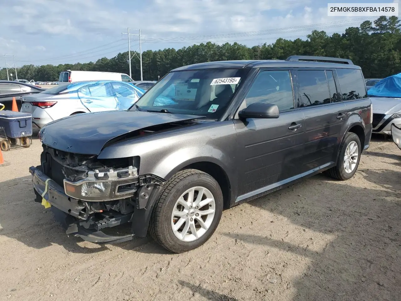 2015 Ford Flex Se VIN: 2FMGK5B8XFBA14578 Lot: 62543195