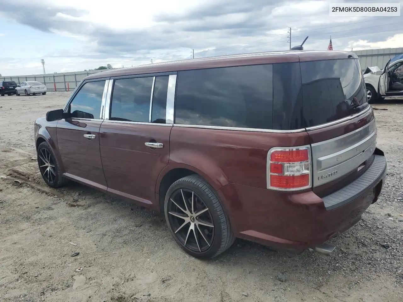 2016 Ford Flex Limited VIN: 2FMGK5D80GBA04253 Lot: 56335925