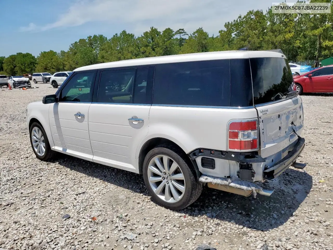 2018 Ford Flex Sel VIN: 2FMGK5C87JBA22239 Lot: 58258715