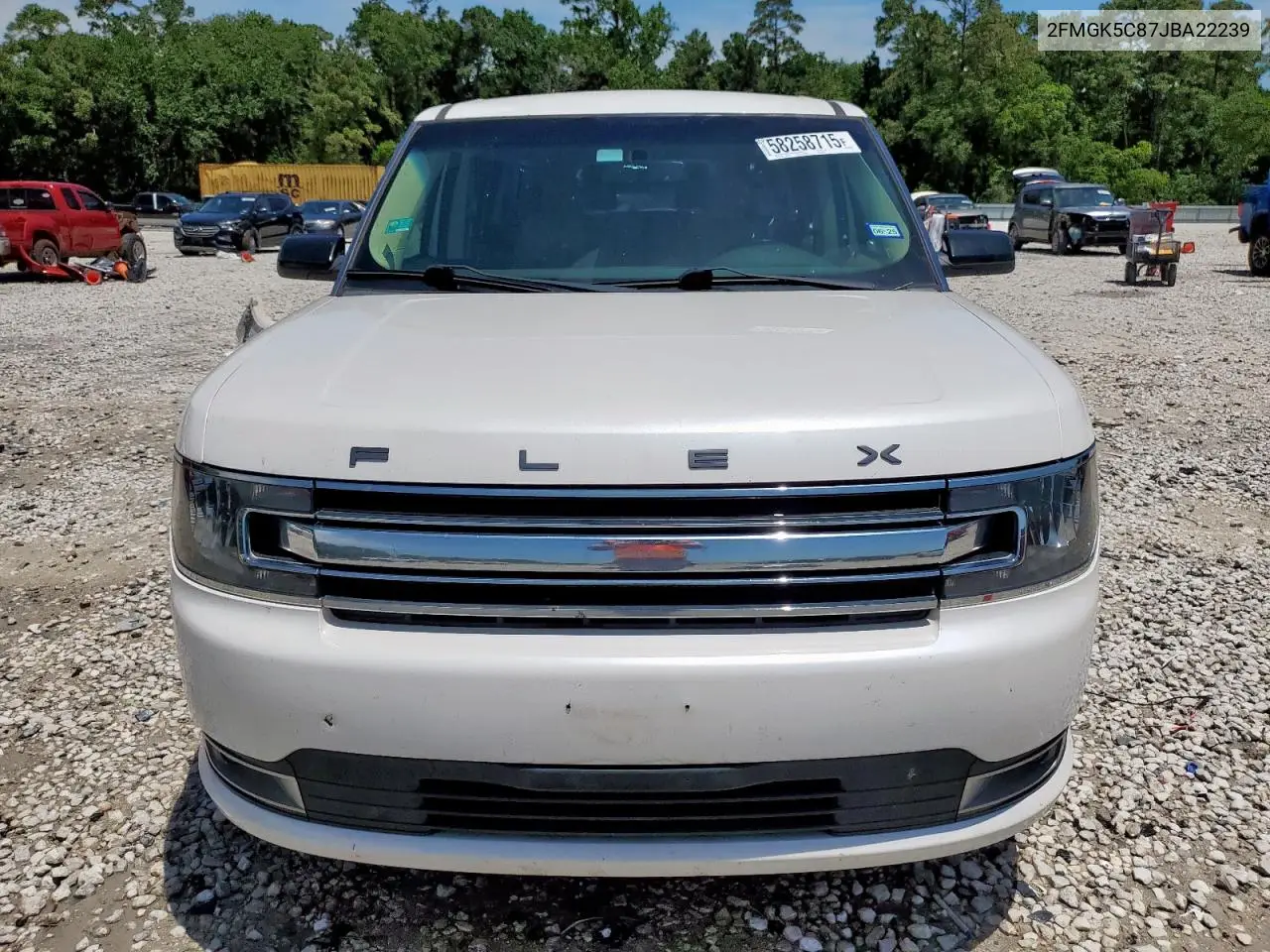 2018 Ford Flex Sel VIN: 2FMGK5C87JBA22239 Lot: 58258715