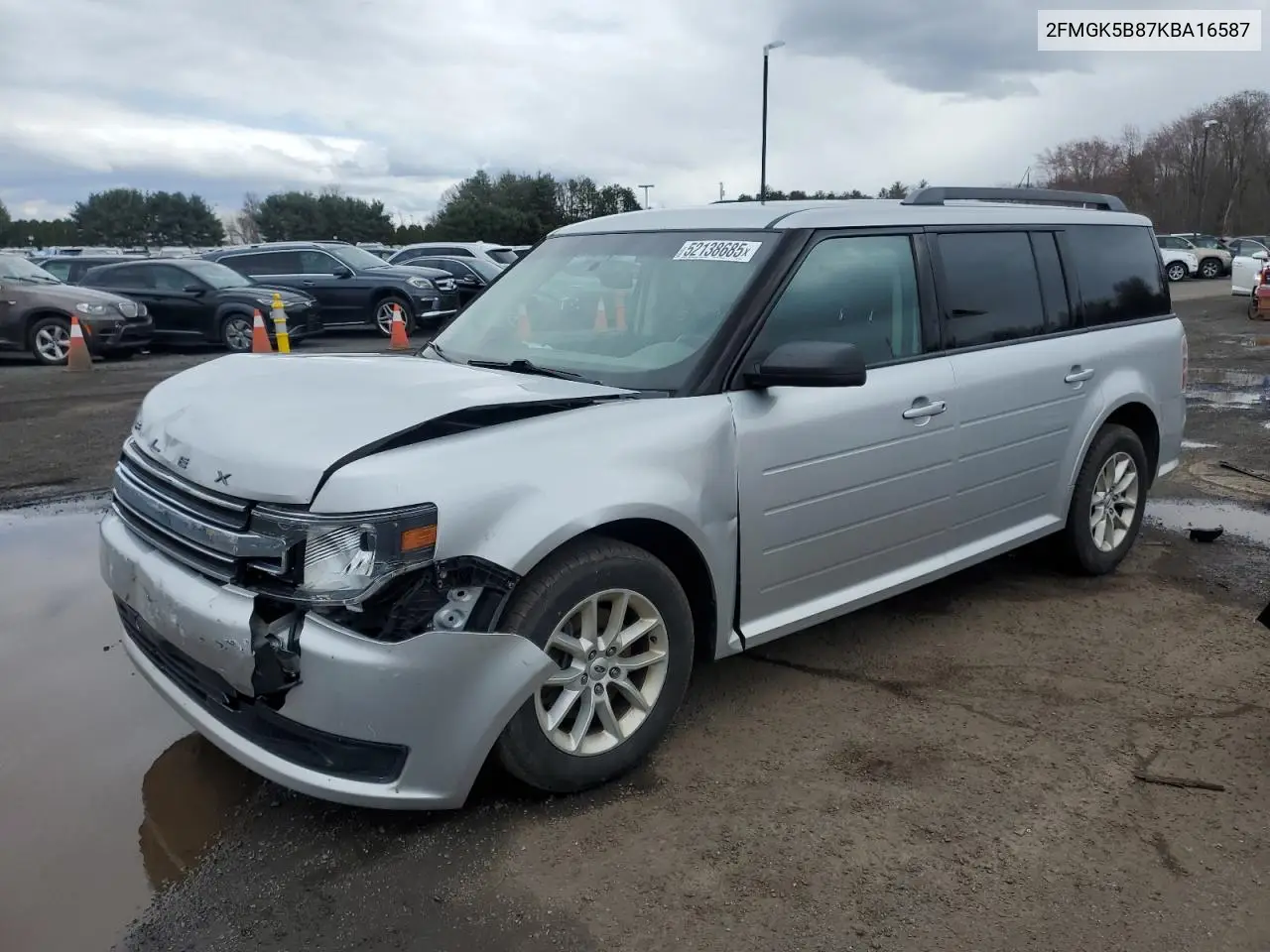 2019 Ford Flex Se VIN: 2FMGK5B87KBA16587 Lot: 52138685