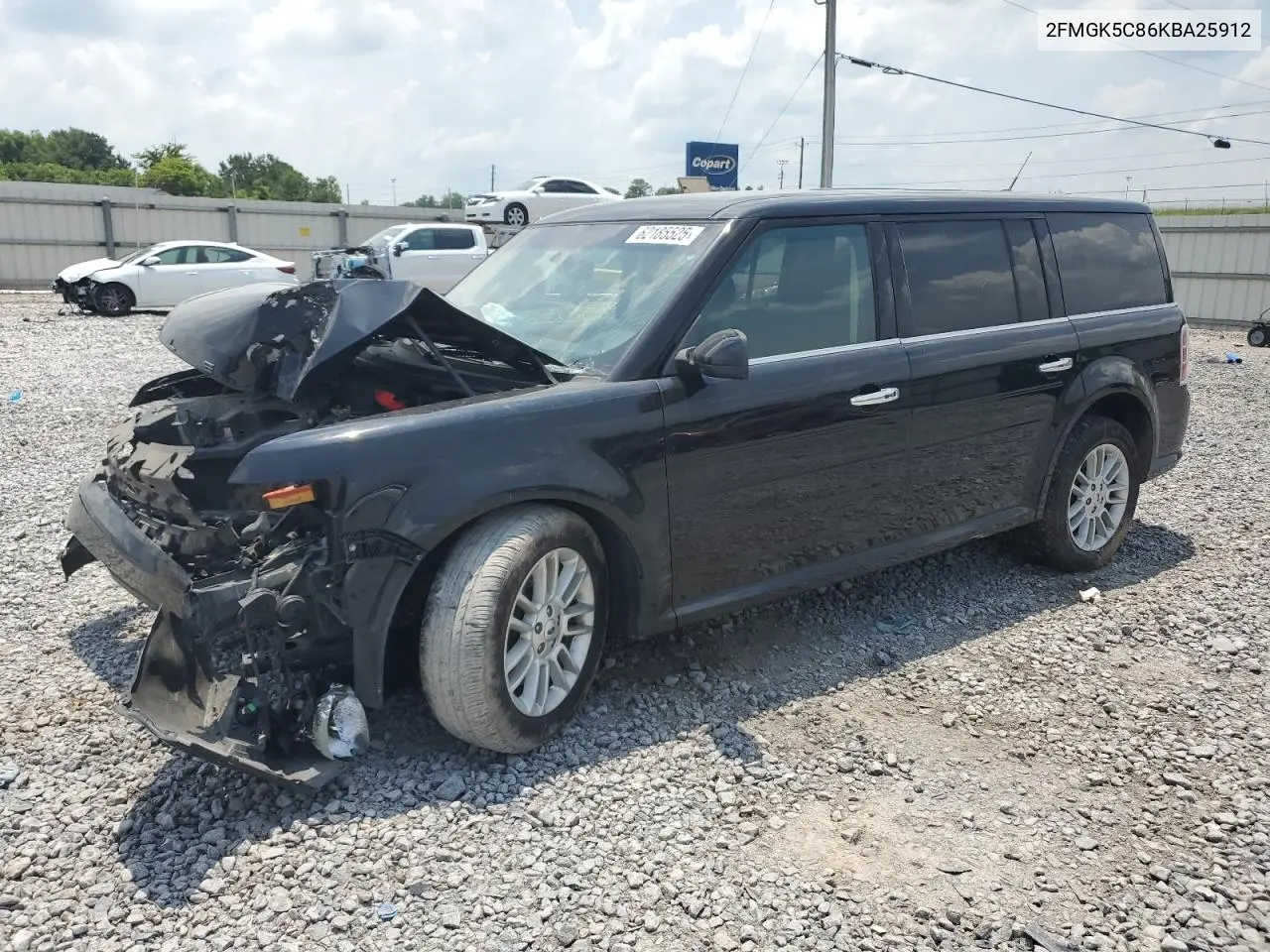 2019 Ford Flex Sel VIN: 2FMGK5C86KBA25912 Lot: 62185525