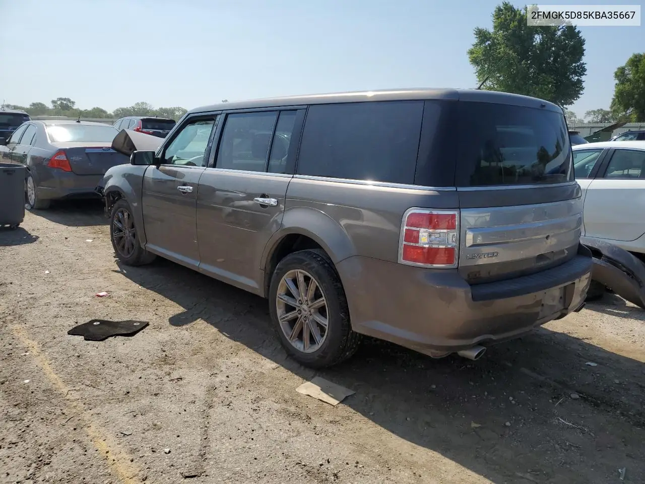 2019 Ford Flex Limited VIN: 2FMGK5D85KBA35667 Lot: 65174585