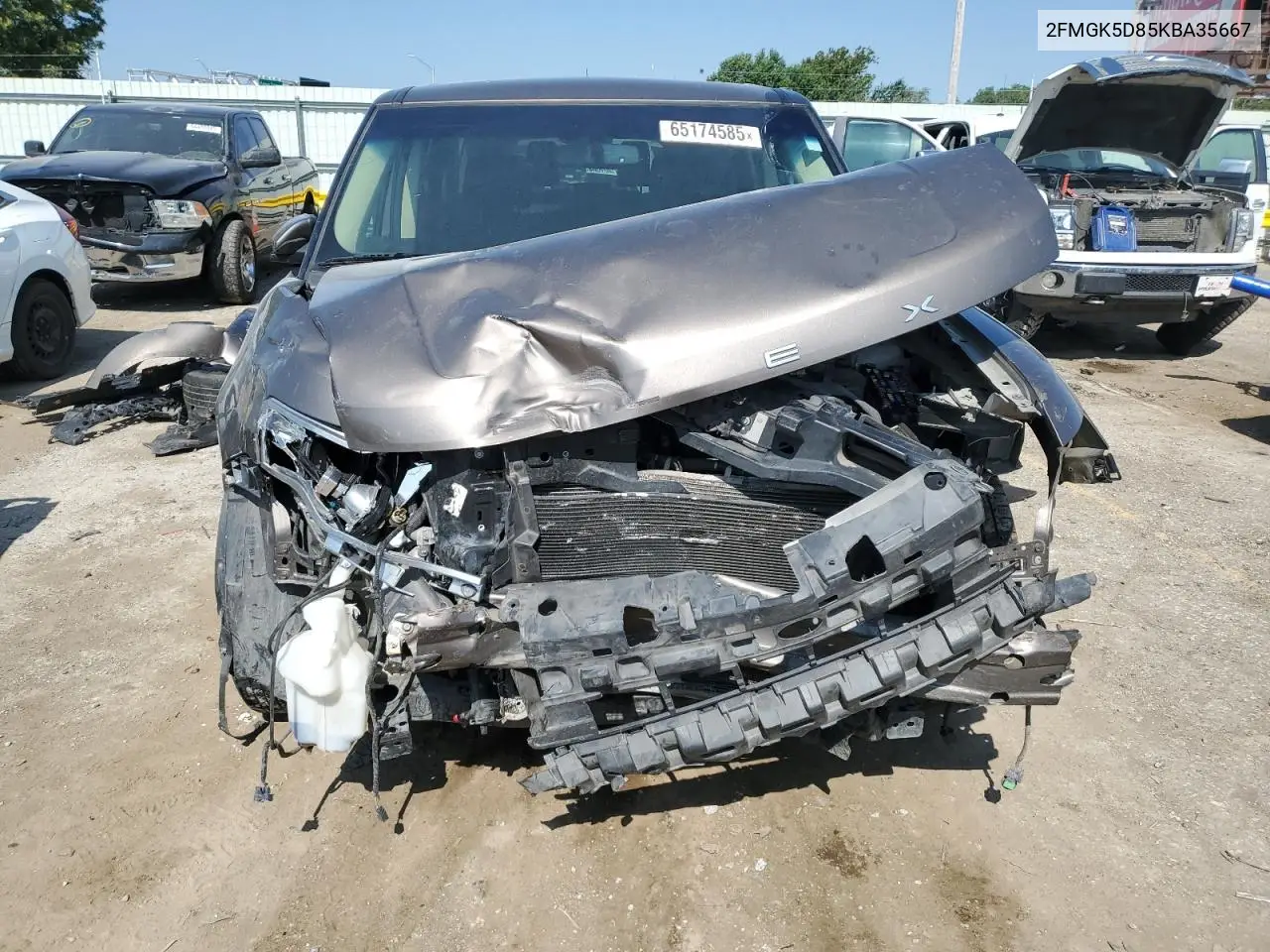 2019 Ford Flex Limited VIN: 2FMGK5D85KBA35667 Lot: 65174585