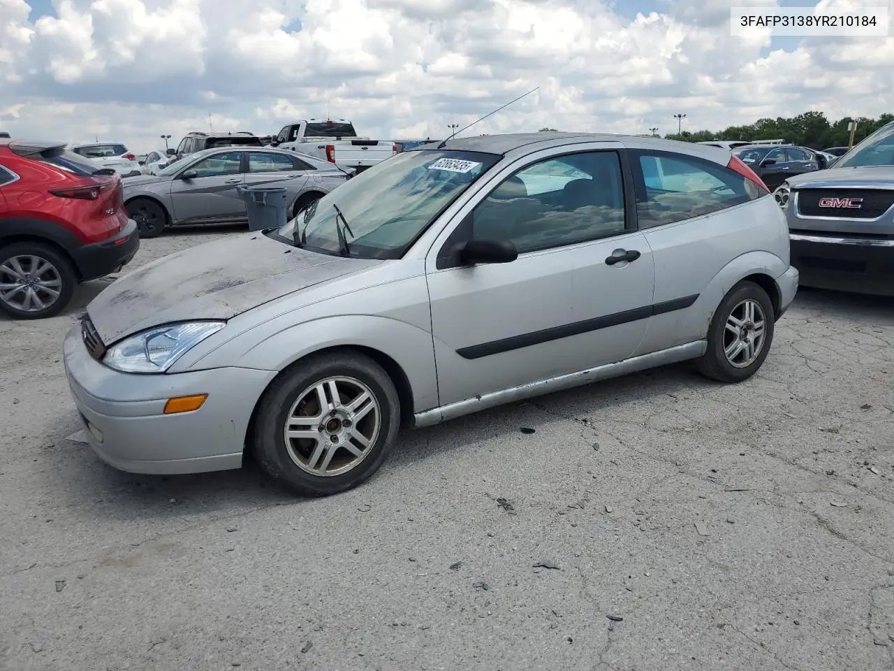 2000 Ford Focus Zx3 VIN: 3FAFP3138YR210184 Lot: 62863435