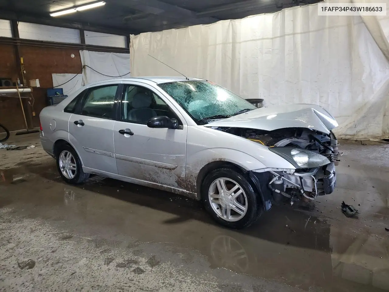2003 Ford Focus Se VIN: 1FAFP34P43W186633 Lot: 56899065