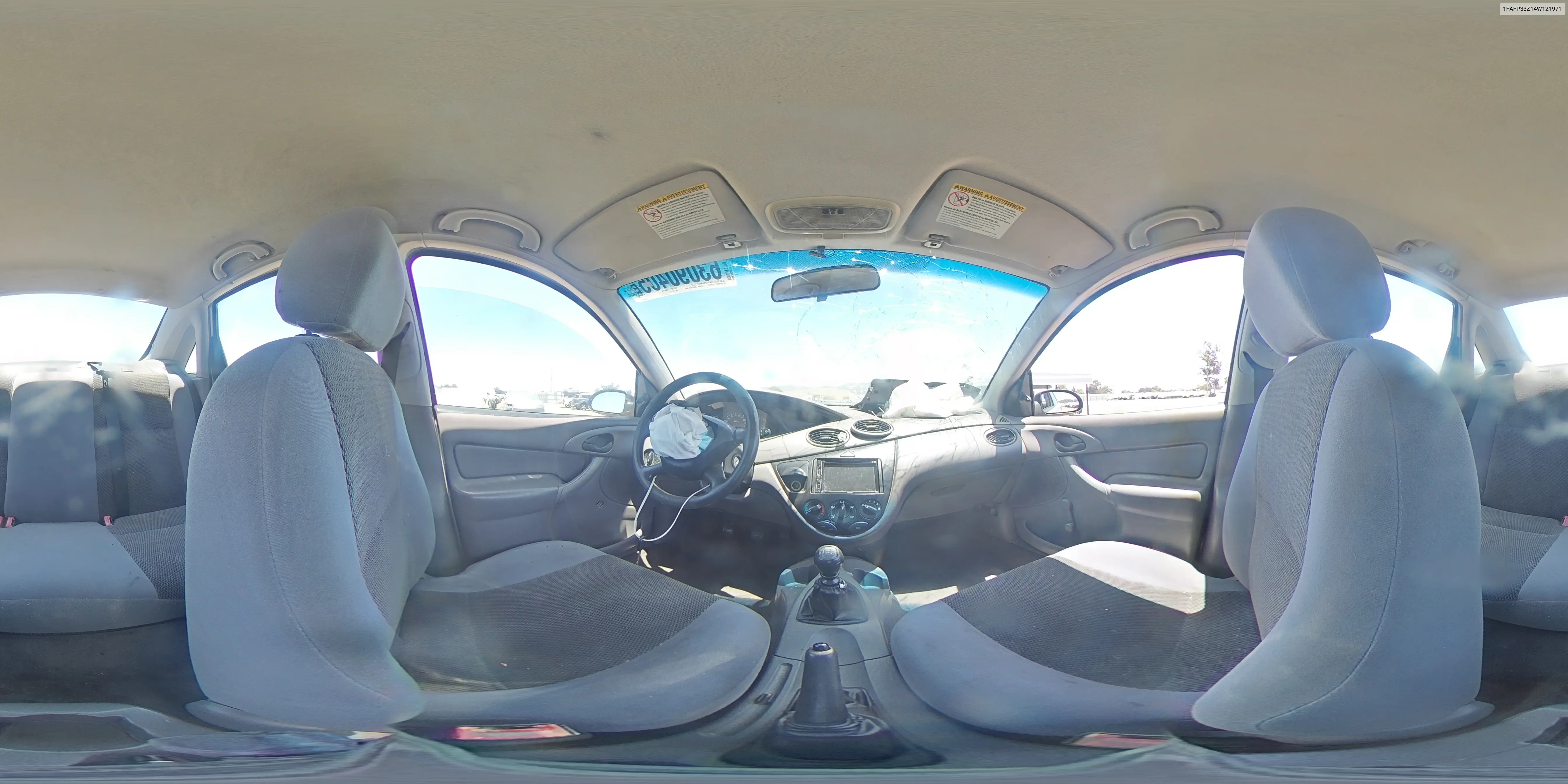 2004 Ford Focus Lx VIN: 1FAFP33Z14W121971 Lot: 63090405