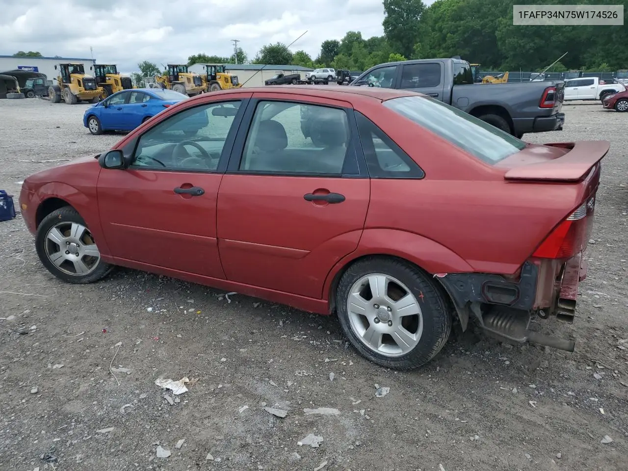2005 Ford Focus Zx4 VIN: 1FAFP34N75W174526 Lot: 56779035