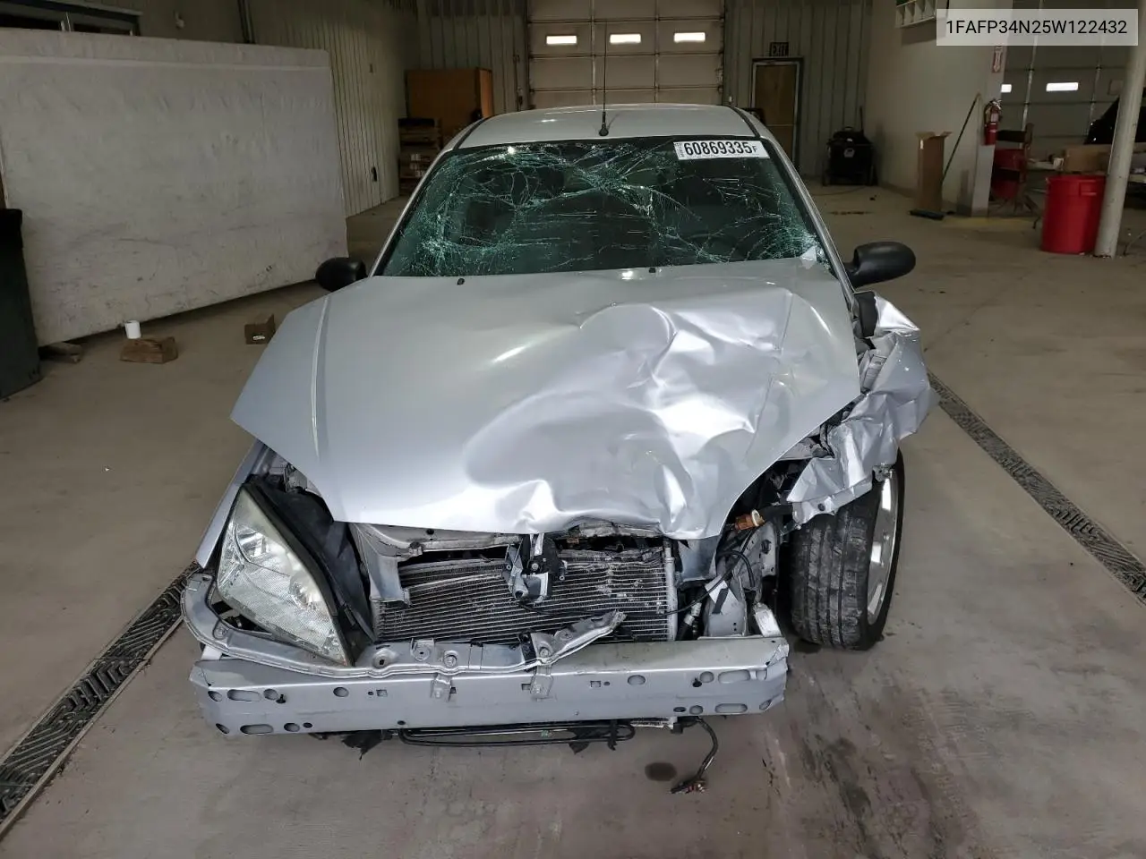 2005 Ford Focus Zx4 VIN: 1FAFP34N25W122432 Lot: 60869335
