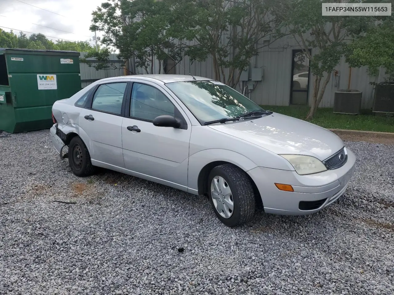 1FAFP34N55W115653 2005 Ford Focus Zx4