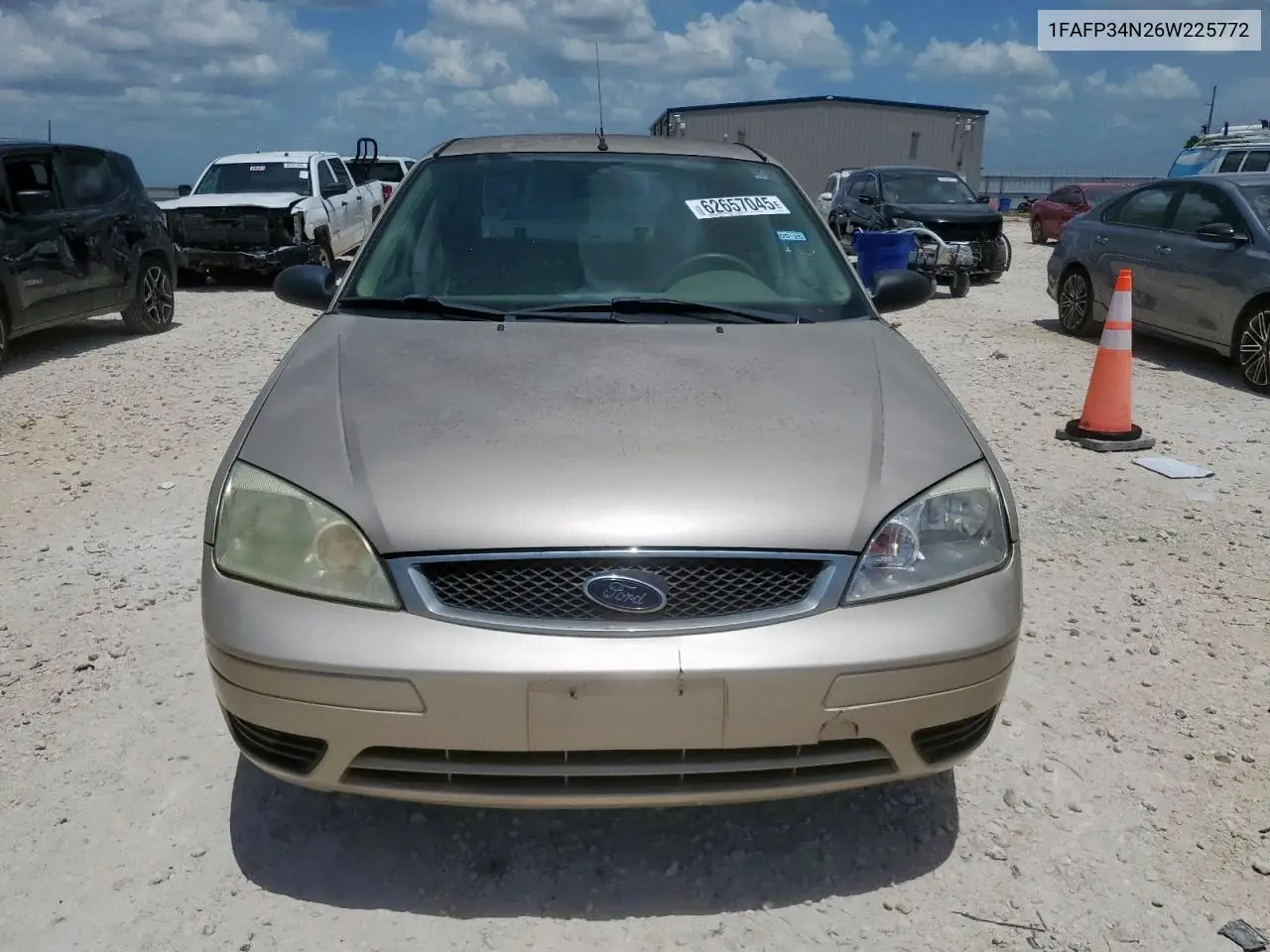 2006 Ford Focus Zx4 VIN: 1FAFP34N26W225772 Lot: 62657045