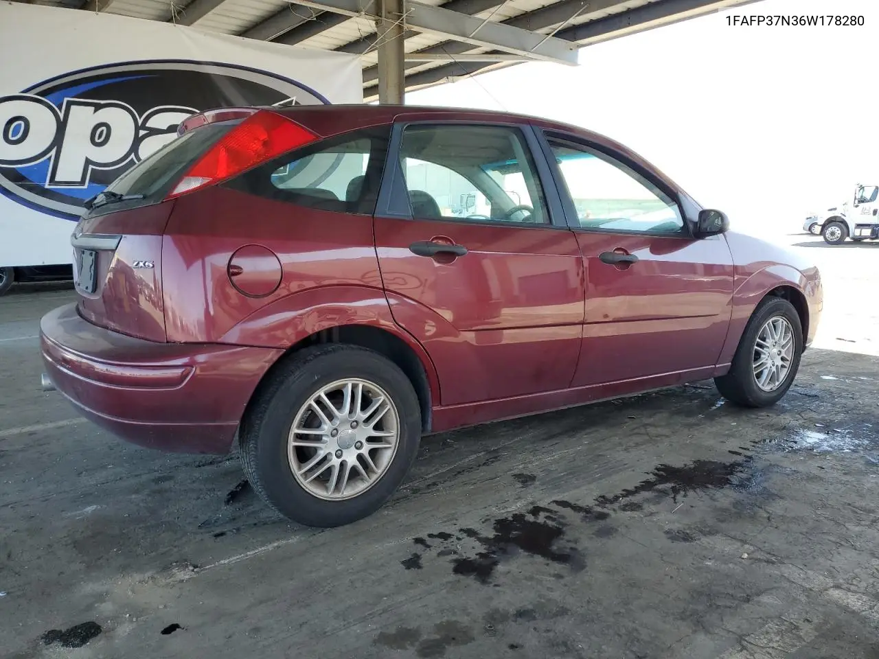 2006 Ford Focus Zx5 VIN: 1FAFP37N36W178280 Lot: 63308445