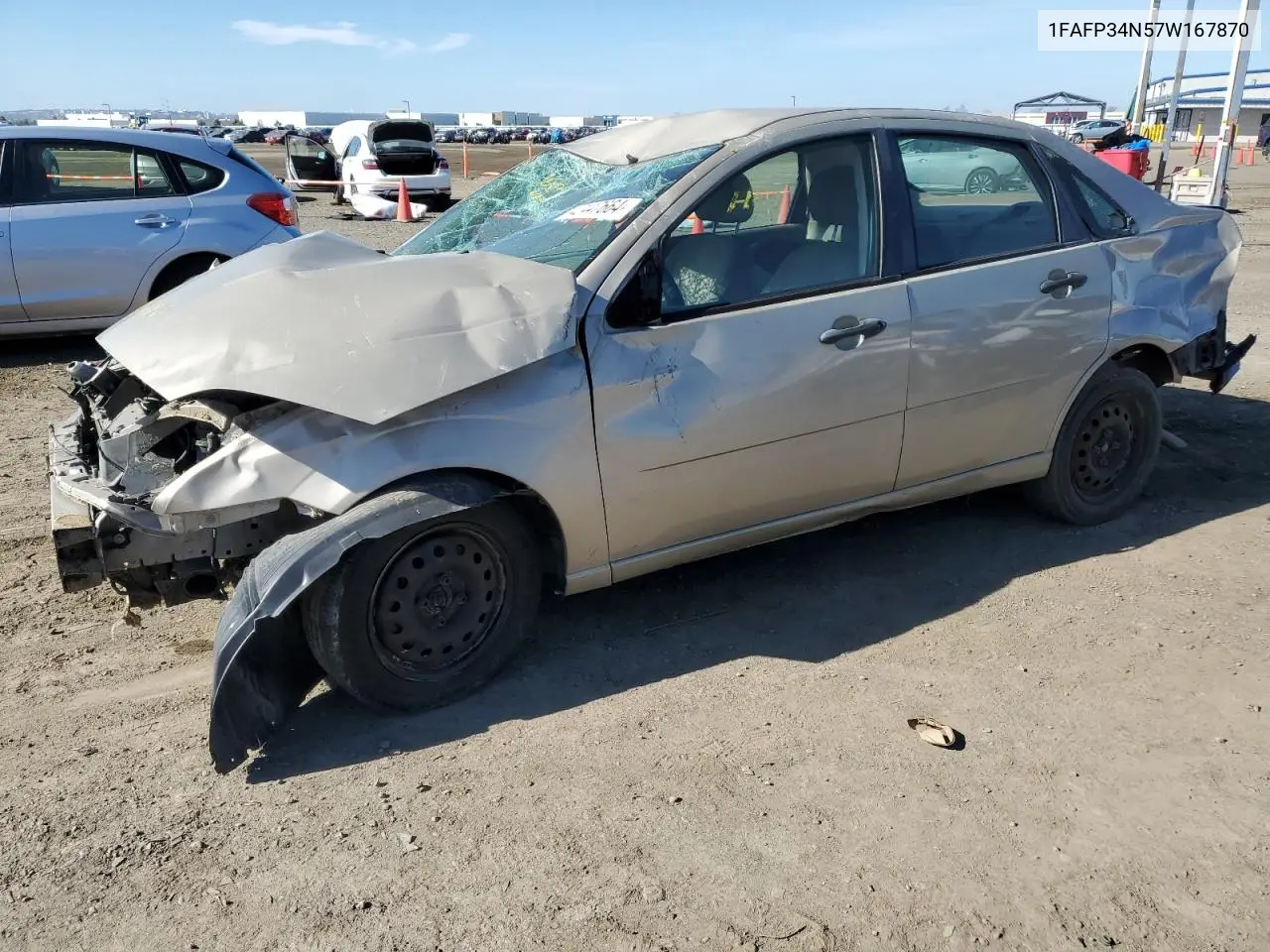 2007 Ford Focus Zx4 VIN: 1FAFP34N57W167870 Lot: 42447664
