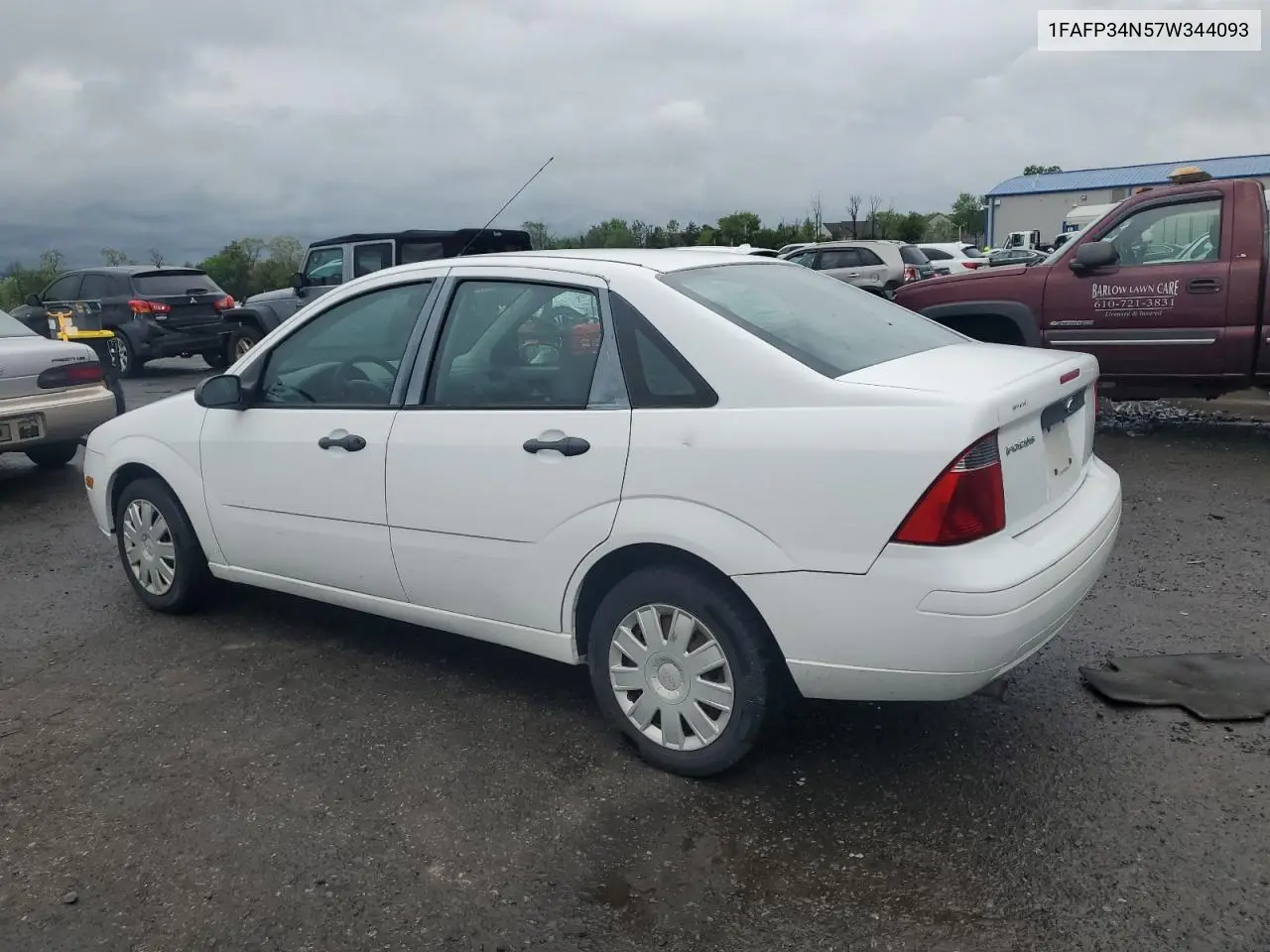 2007 Ford Focus Zx4 VIN: 1FAFP34N57W344093 Lot: 57180515