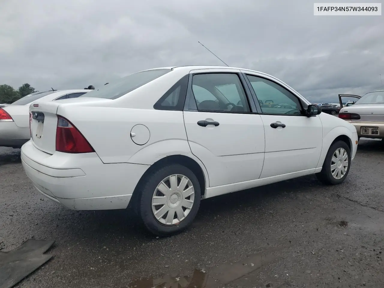 2007 Ford Focus Zx4 VIN: 1FAFP34N57W344093 Lot: 57180515