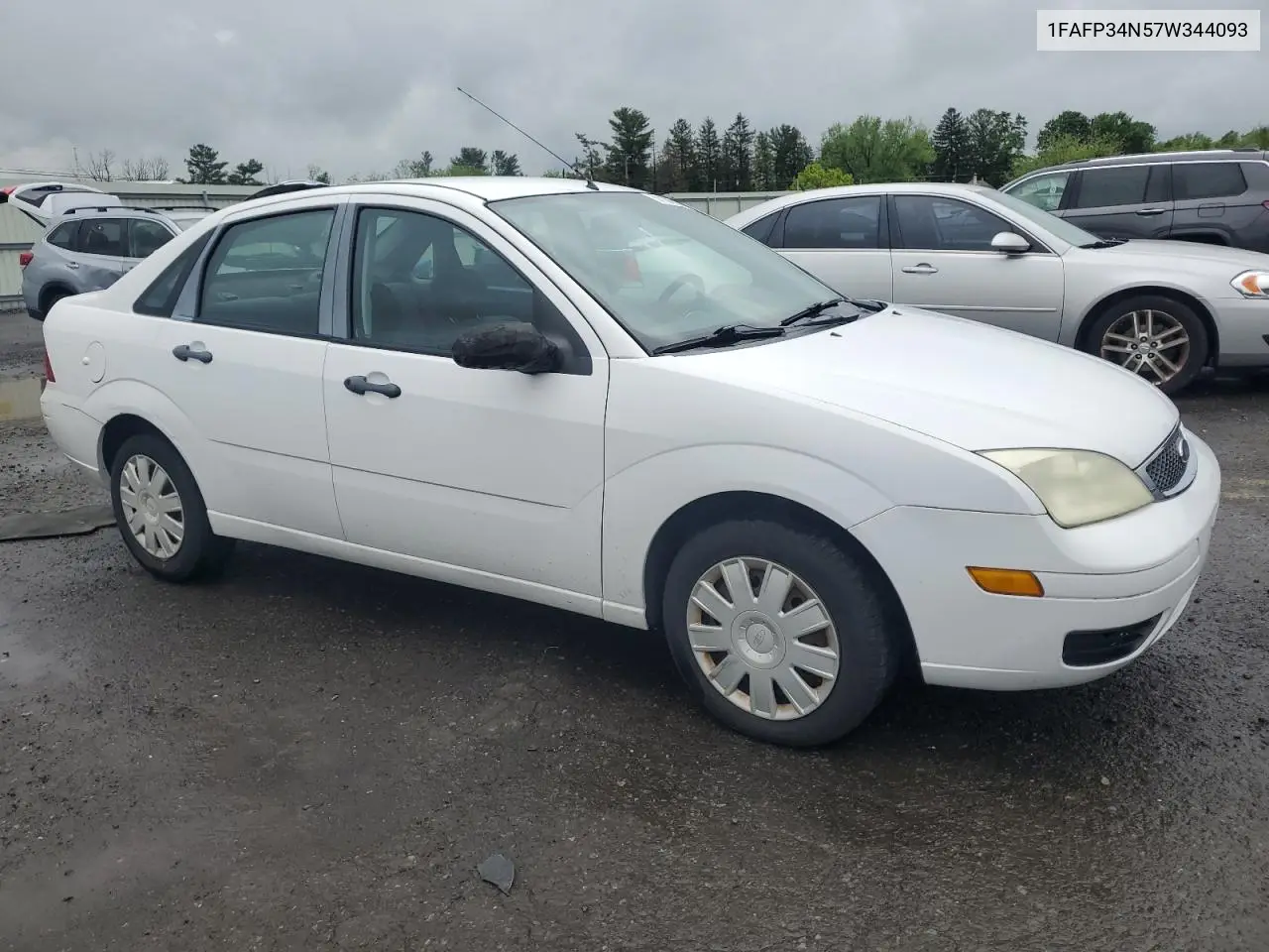 2007 Ford Focus Zx4 VIN: 1FAFP34N57W344093 Lot: 57180515