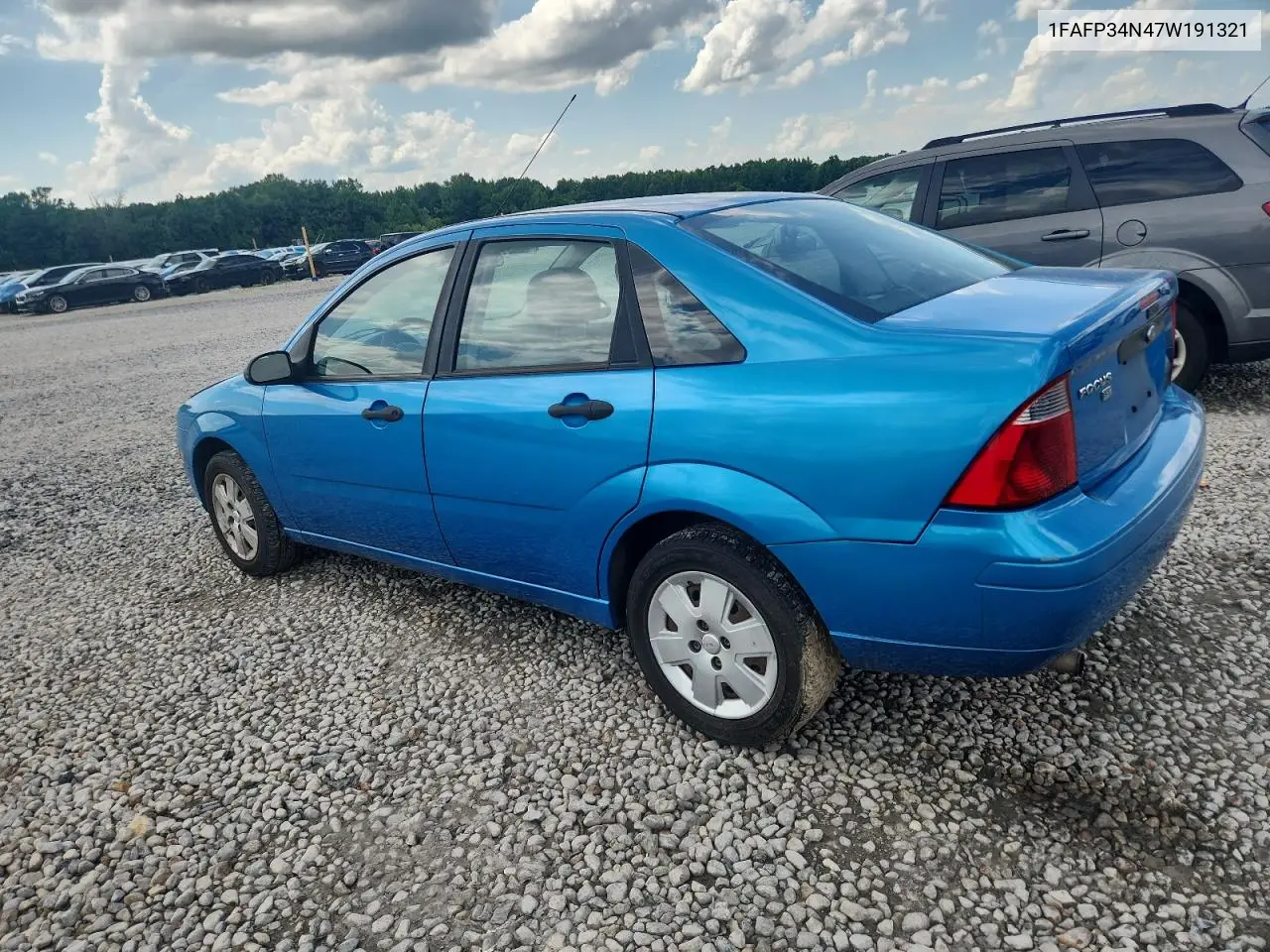 2007 Ford Focus Zx4 VIN: 1FAFP34N47W191321 Lot: 63080905