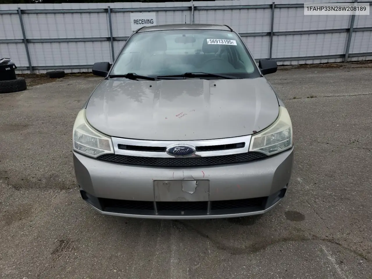 2008 Ford Focus Se VIN: 1FAHP33N28W208189 Lot: 56913195