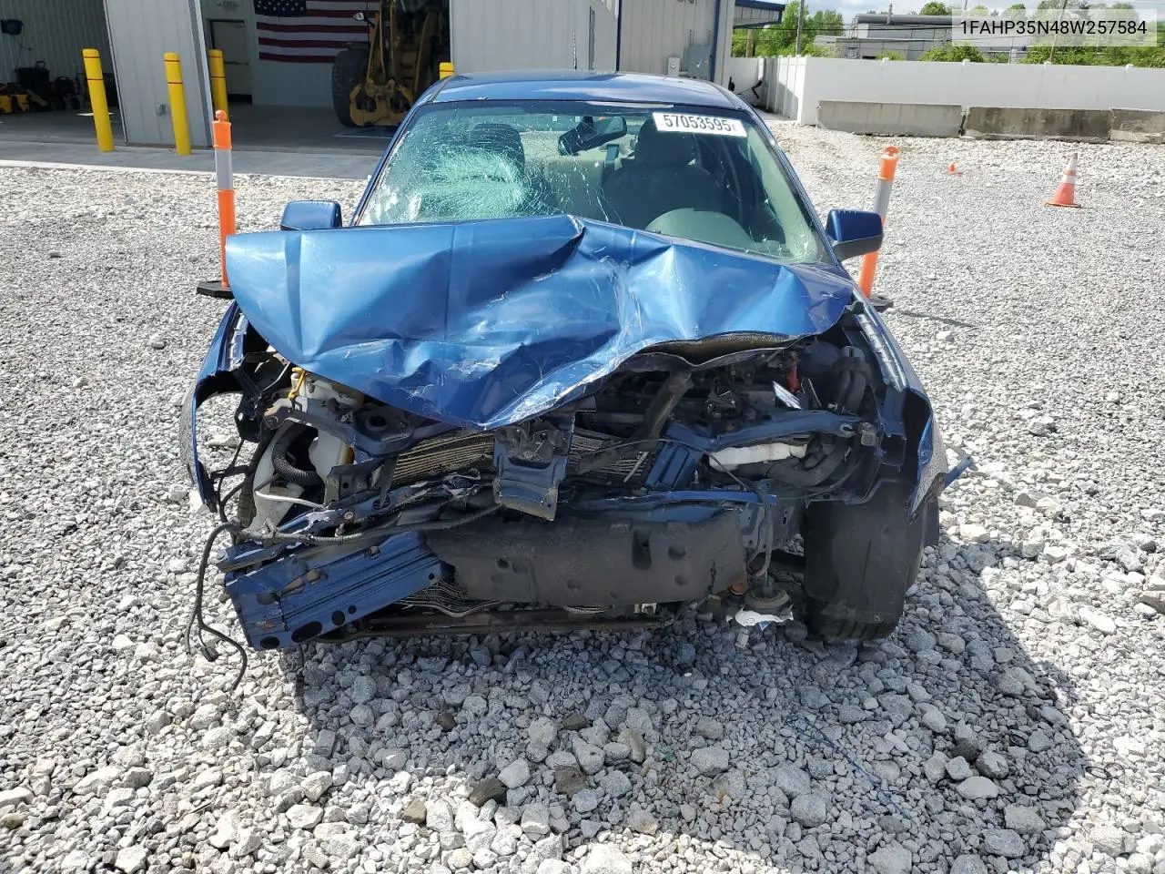 2008 Ford Focus Se VIN: 1FAHP35N48W257584 Lot: 57053595