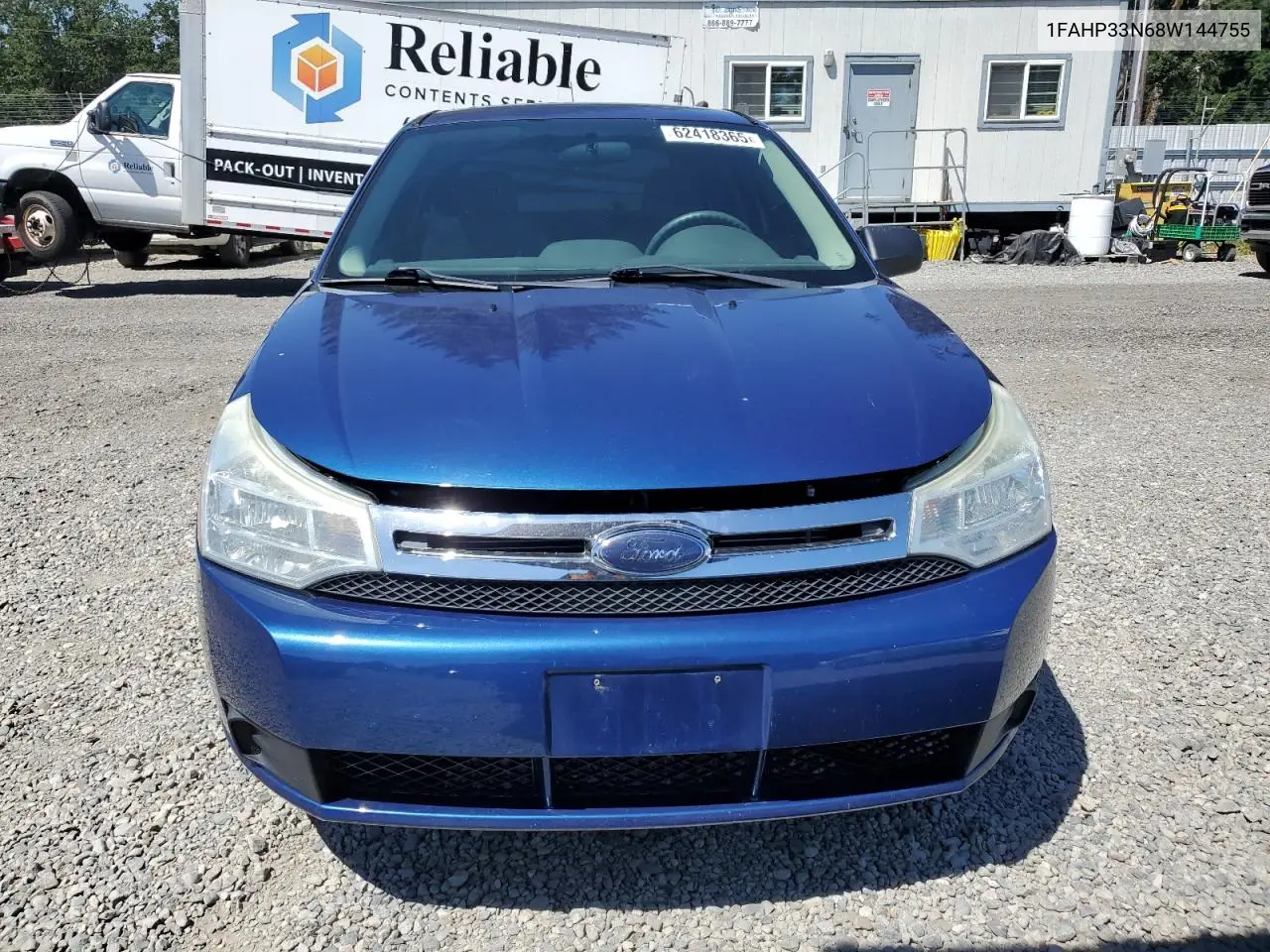 2008 Ford Focus Se VIN: 1FAHP33N68W144755 Lot: 62418365