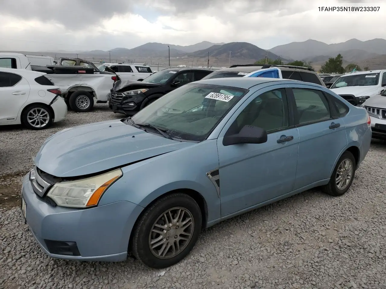 2008 Ford Focus Se VIN: 1FAHP35N18W233307 Lot: 62891795