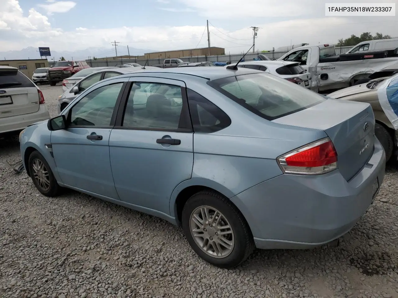 2008 Ford Focus Se VIN: 1FAHP35N18W233307 Lot: 62891795