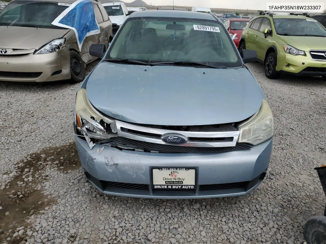 2008 Ford Focus Se VIN: 1FAHP35N18W233307 Lot: 62891795