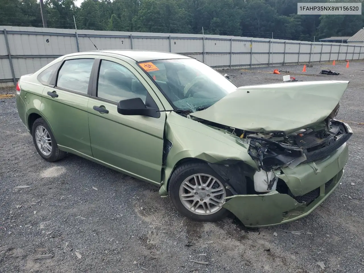 2008 Ford Focus Se VIN: 1FAHP35NX8W156520 Lot: 63315285