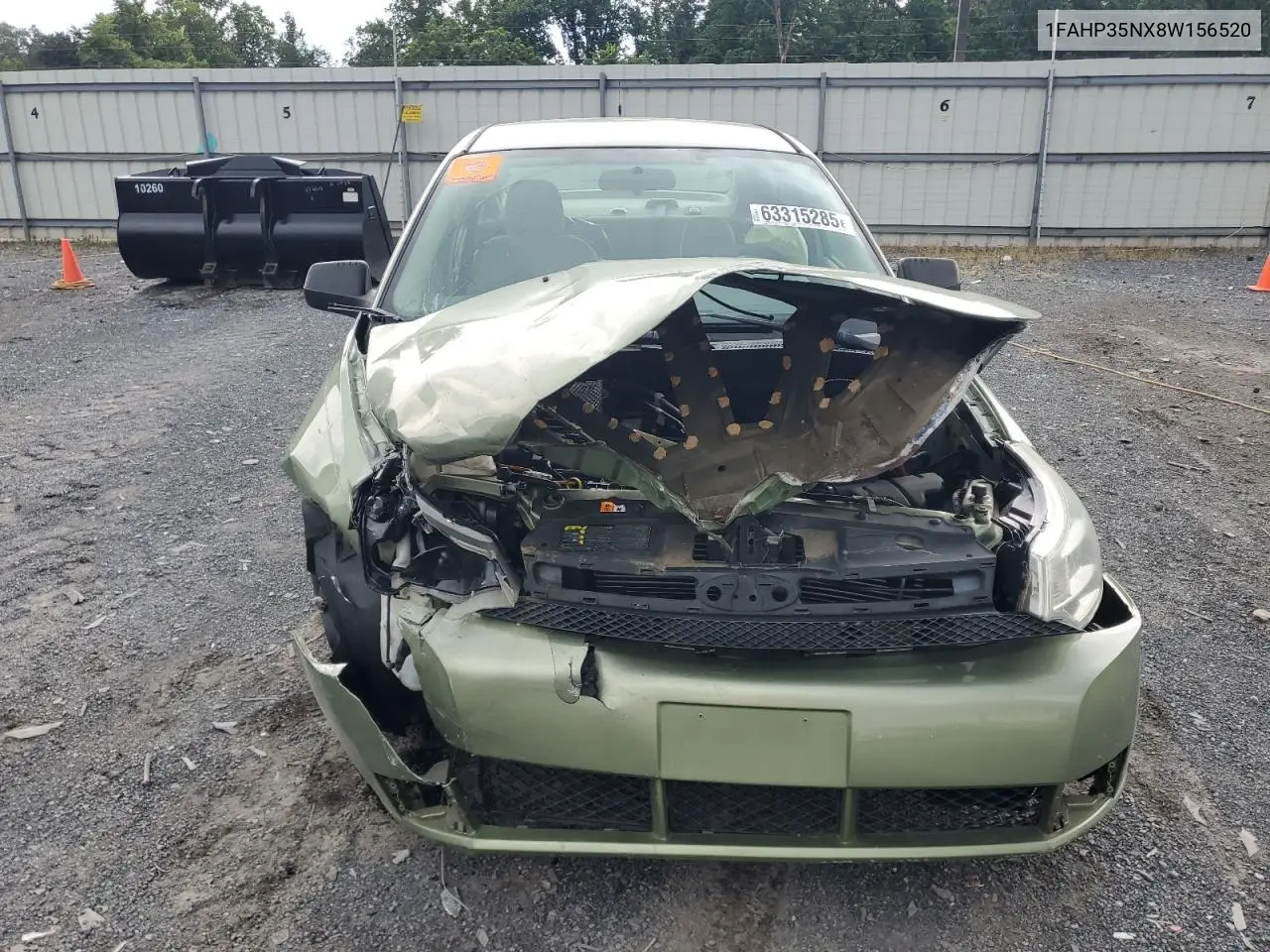 2008 Ford Focus Se VIN: 1FAHP35NX8W156520 Lot: 63315285