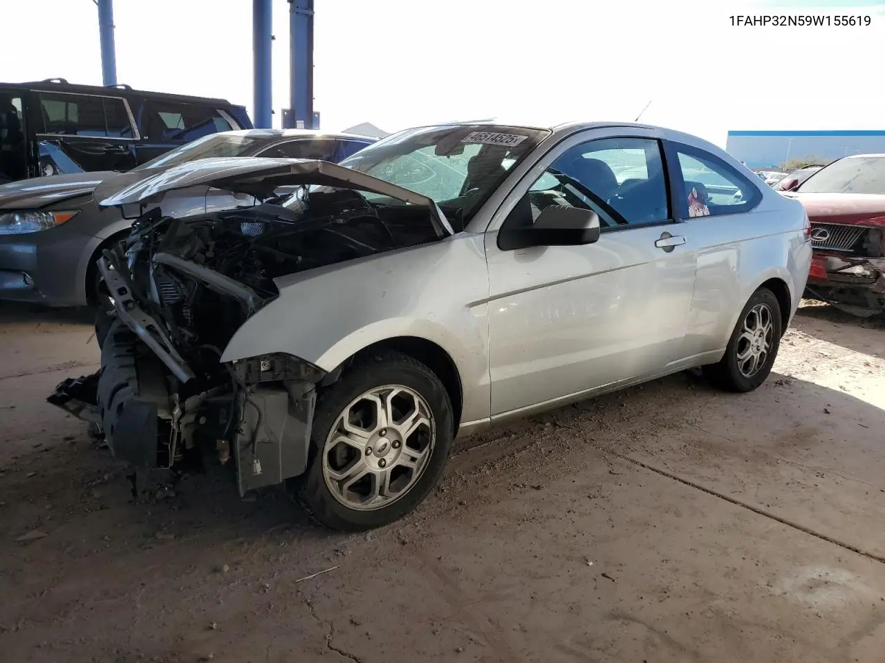 2009 Ford Focus Se VIN: 1FAHP32N59W155619 Lot: 46514525