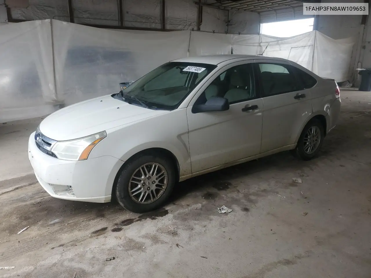 2010 Ford Focus Se VIN: 1FAHP3FN8AW109653 Lot: 56377485