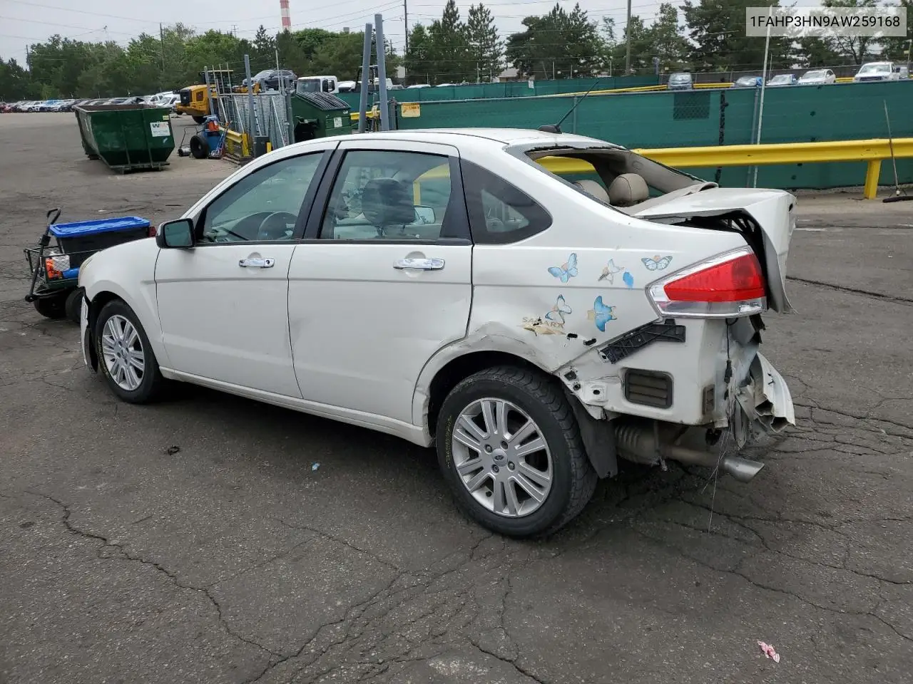 2010 Ford Focus Sel VIN: 1FAHP3HN9AW259168 Lot: 62112065