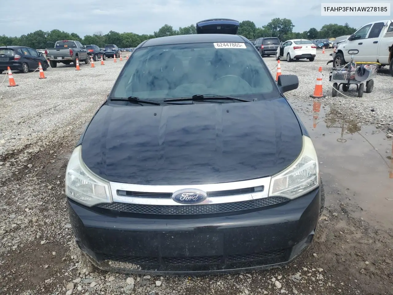 2010 Ford Focus Se VIN: 1FAHP3FN1AW278185 Lot: 62447865
