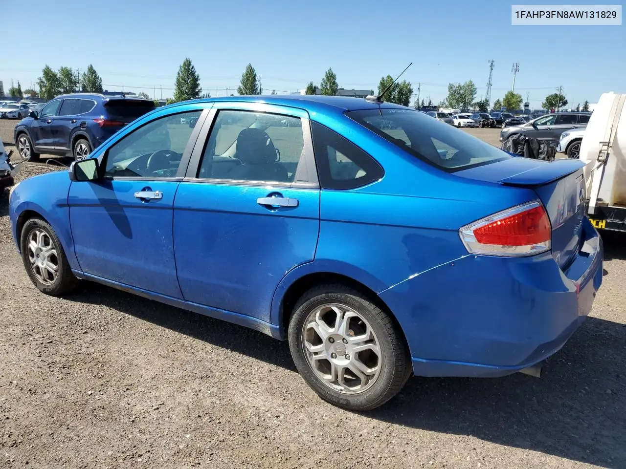2010 Ford Focus Se VIN: 1FAHP3FN8AW131829 Lot: 62890635